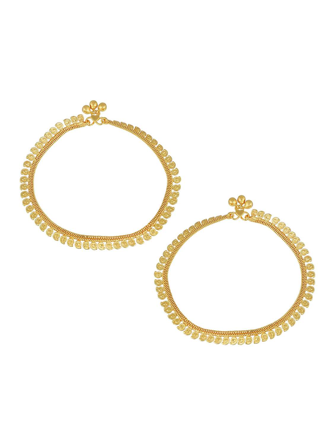 gold plated brass anklet  - 18534123 -  Standard Image - 1