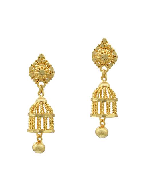 gold plated stud earring - 18534141 -  Standard Image - 0