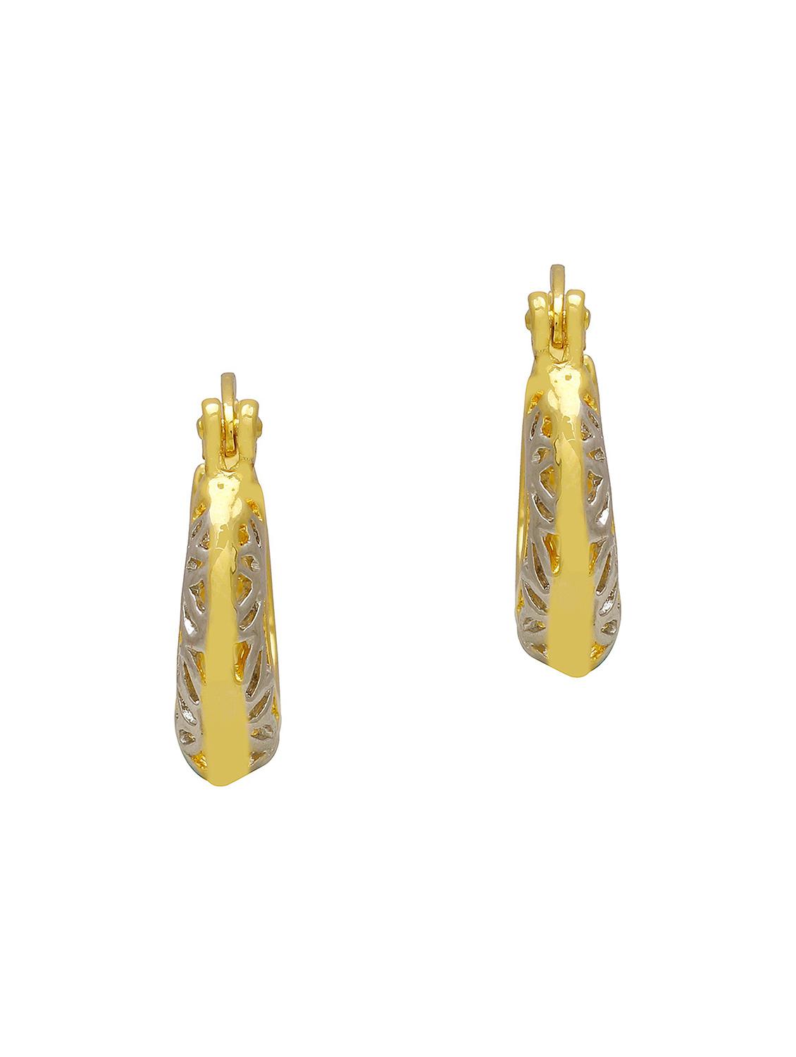 gold brass hoop earring - 18534158 -  Zoom Image - 0