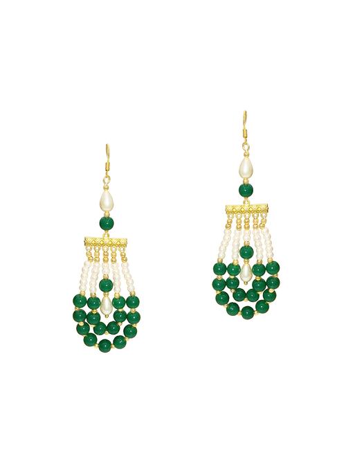 green brass drop earring - 18534160 -  Standard Image - 0