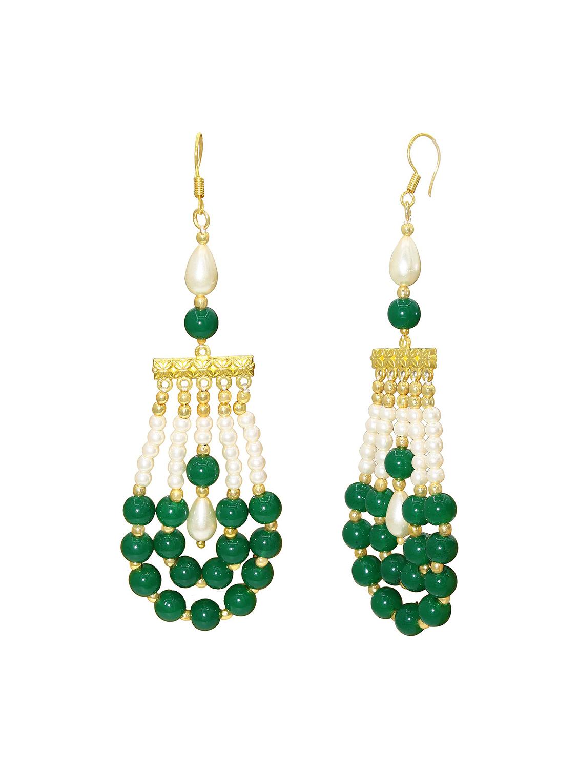green brass drop earring - 18534160 -  Standard Image - 1