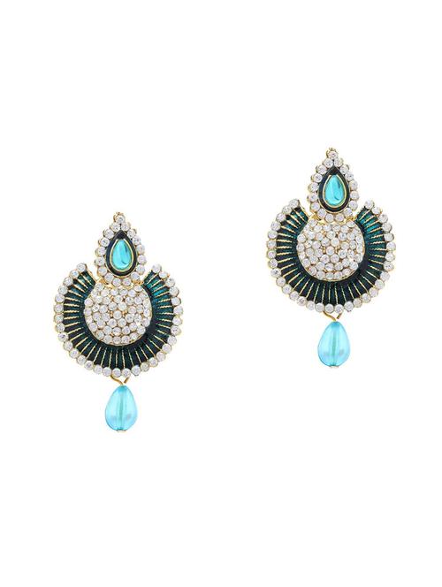 multi colored brass chandbali earring - 18534212 -  Standard Image - 0
