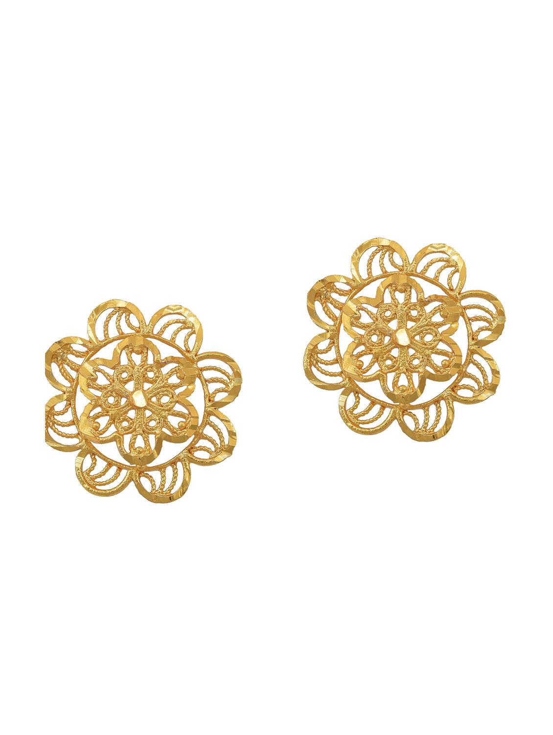gold brass stud earring - 18534233 - Zoom Image - 0