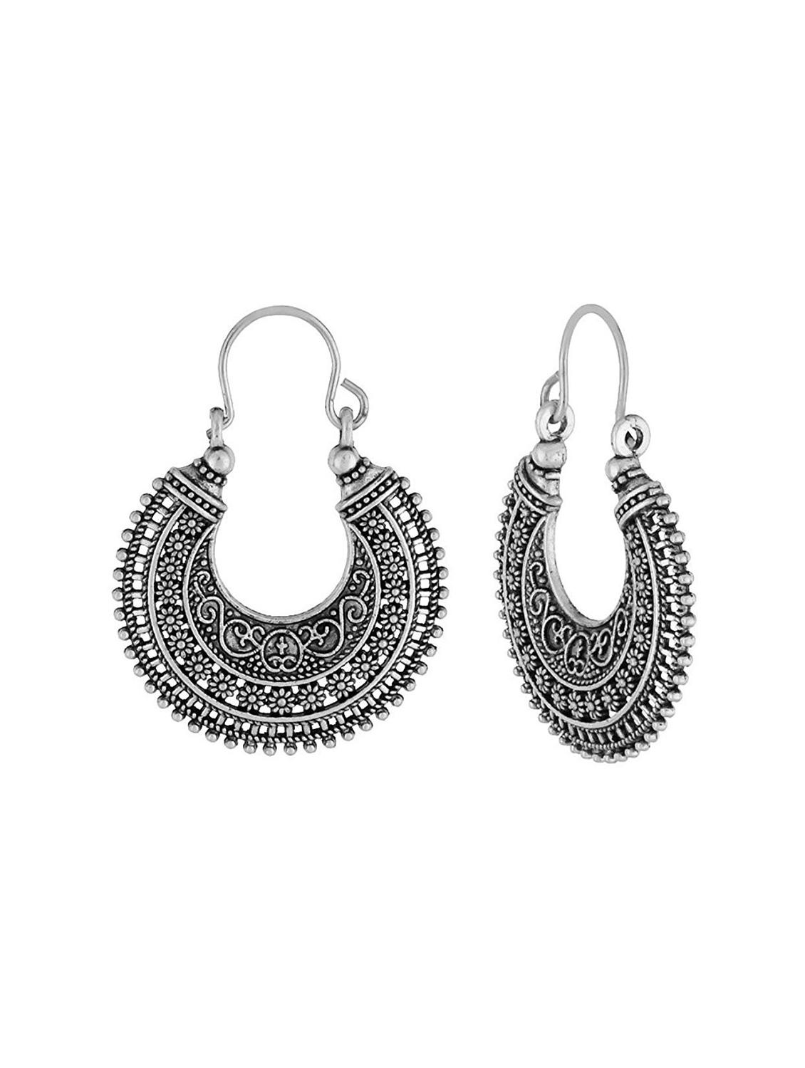 women oxidized chandbali earring - 18534264 -  Standard Image - 1