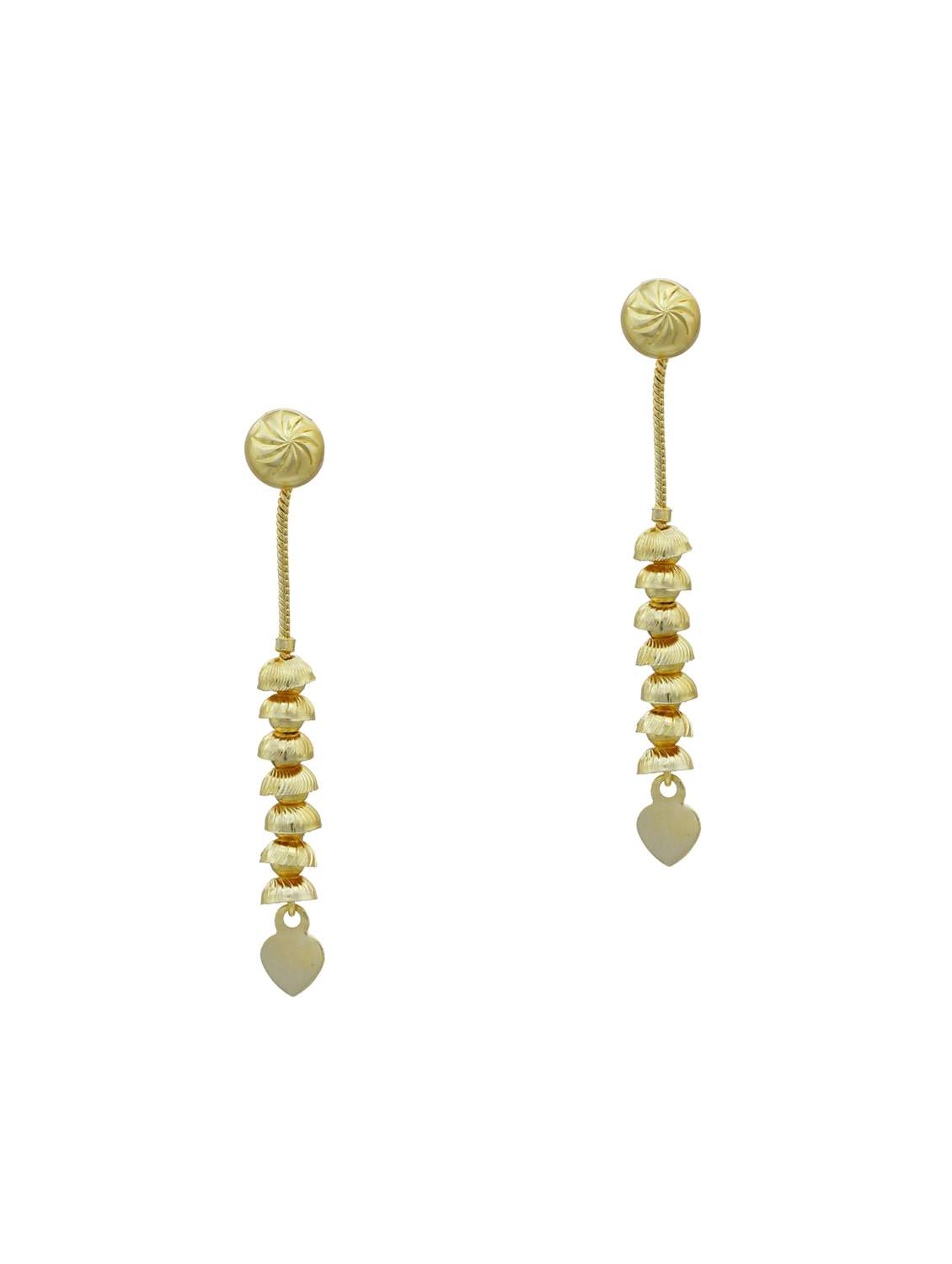 women golden drop earring 