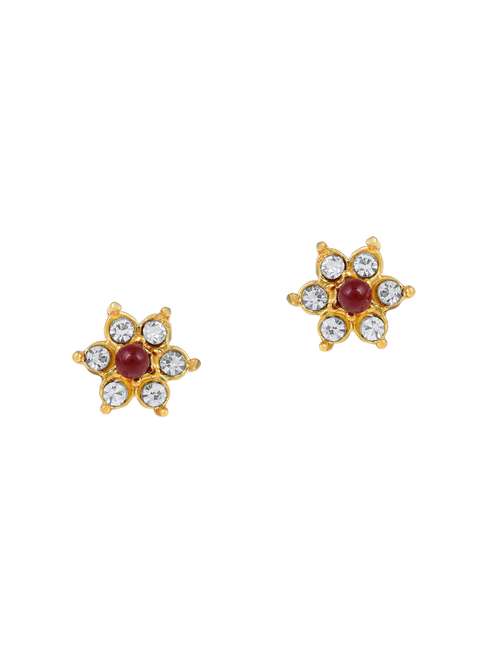 women stone embellished stud earring  - 18534353 -  Standard Image - 0