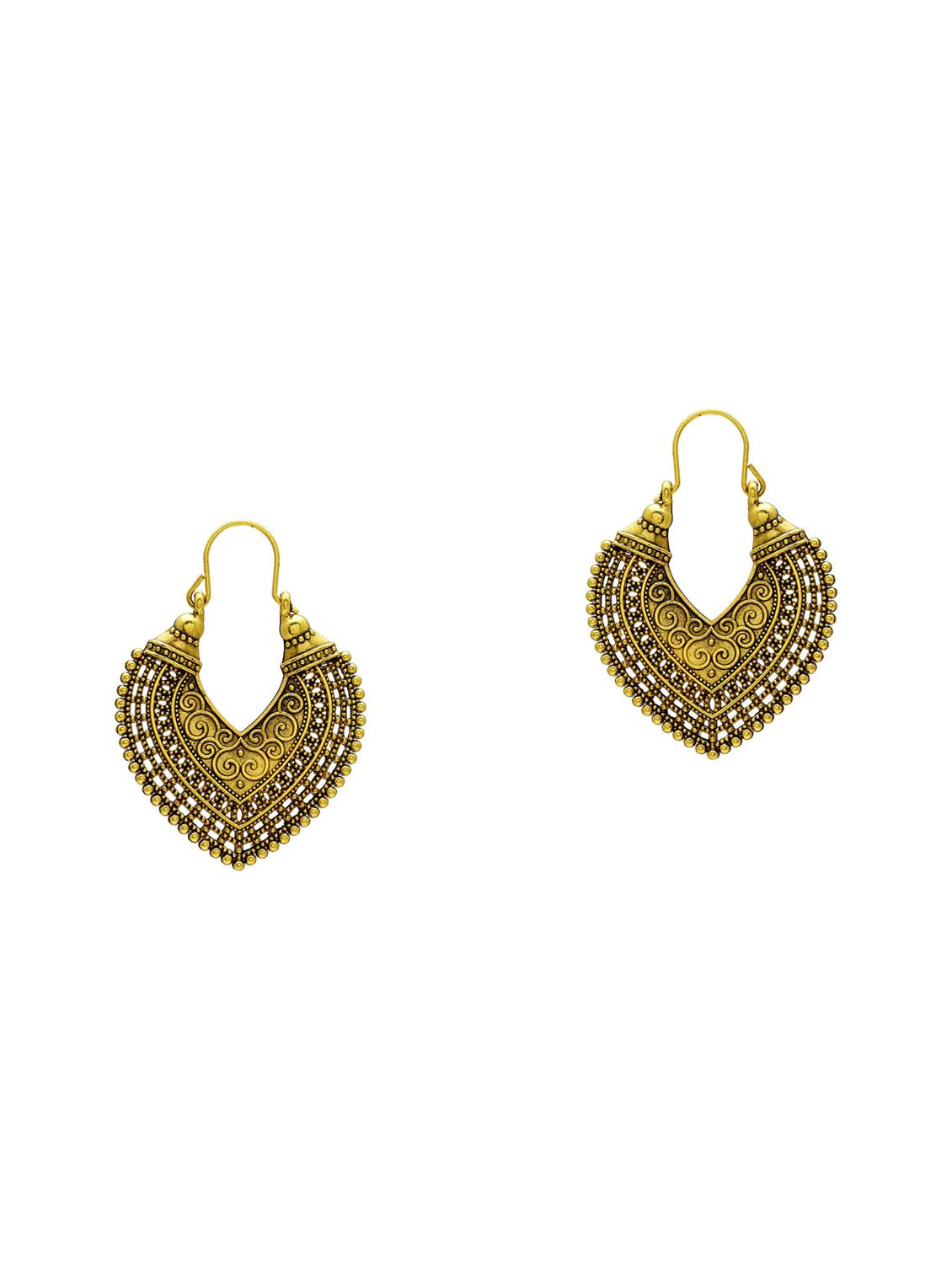 women gold plated chandbali earring - 18534370 - Zoom Image - 0