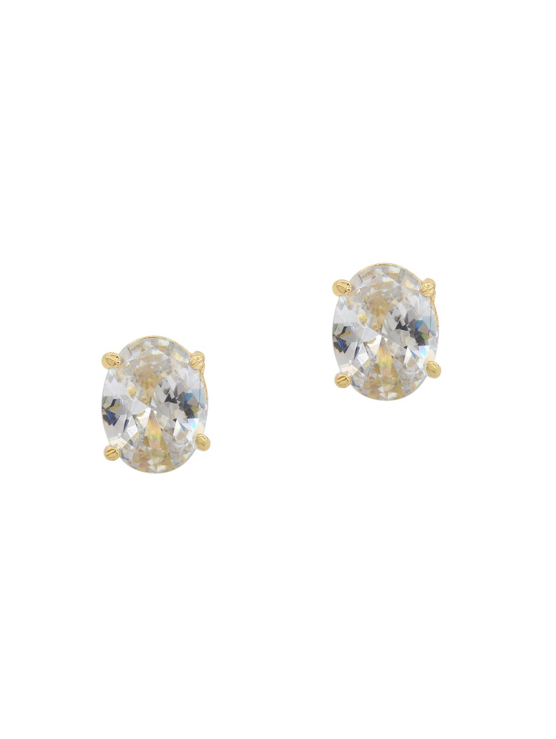 women white diamond cubic zirconia stud earring - 18534373 - Standard Image - 1