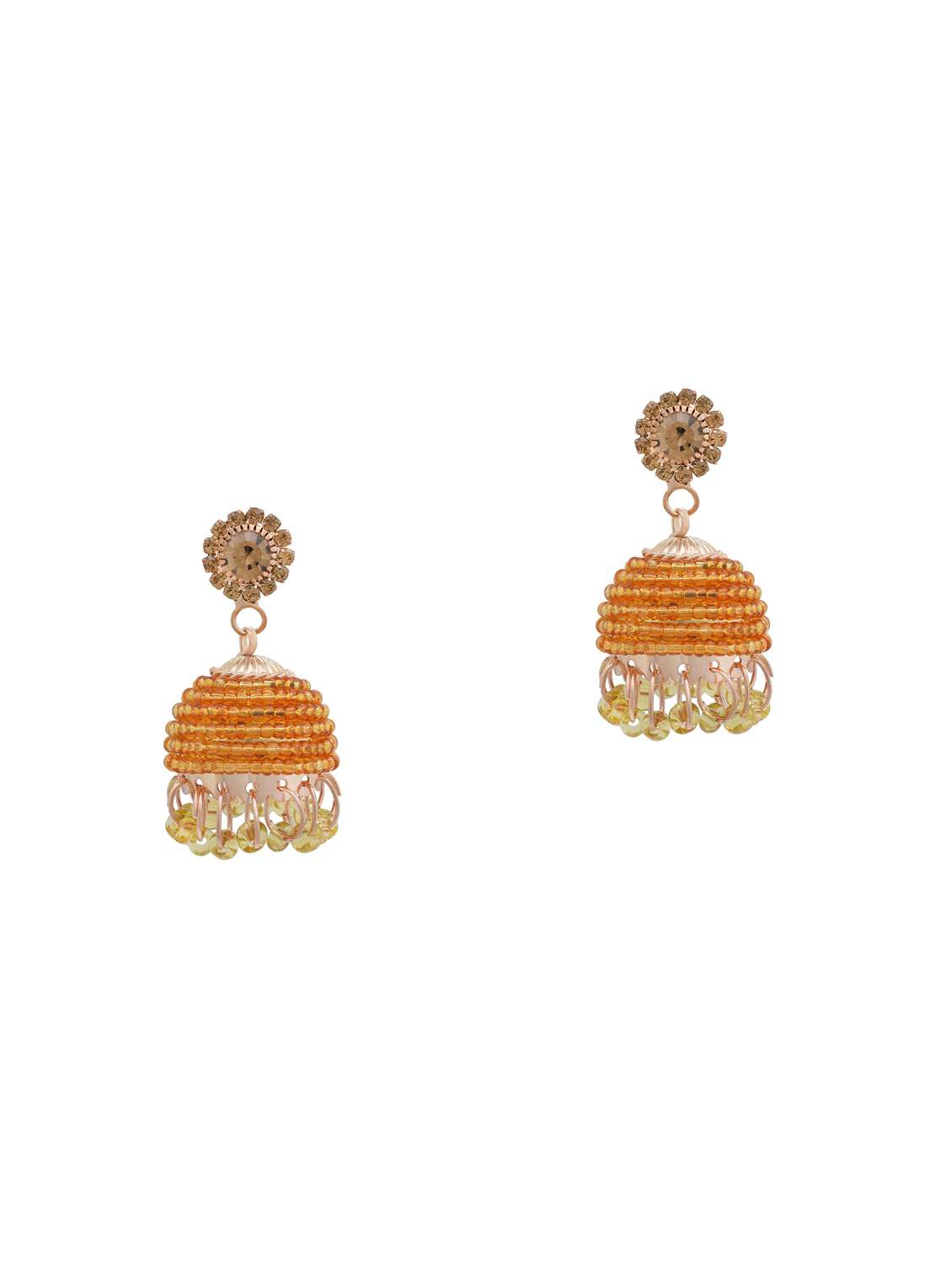 women beaded jhumka earring 