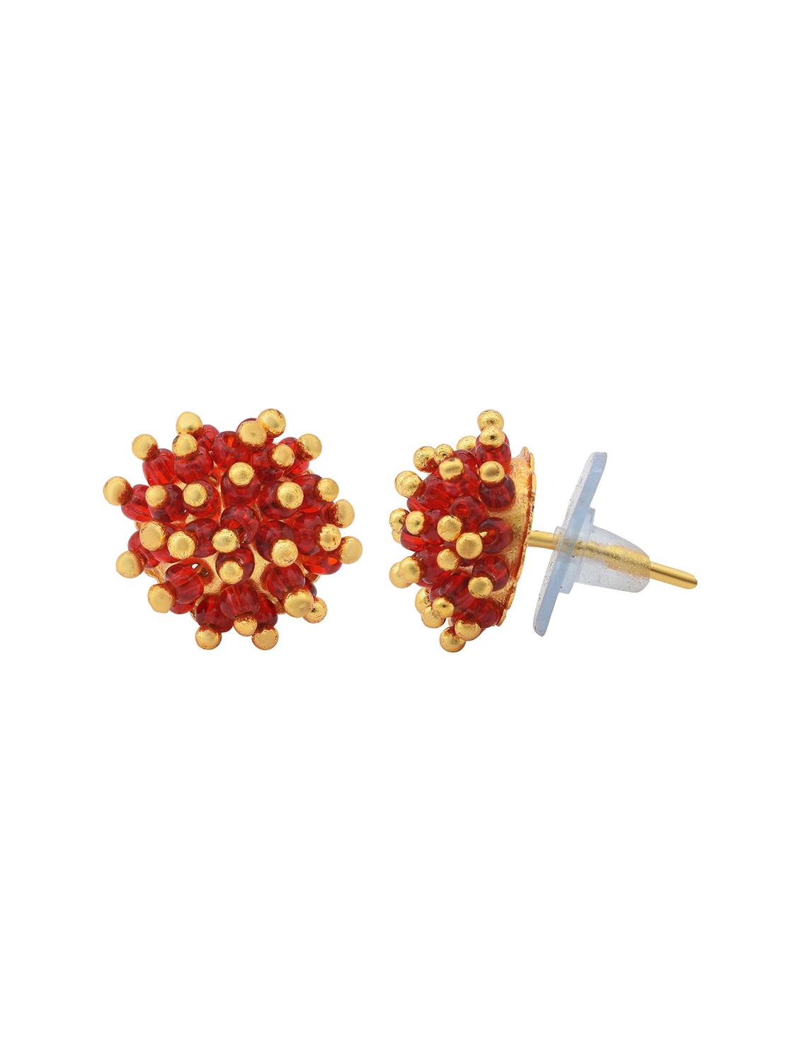 women red stud earring - 18534387 - Standard Image - 1