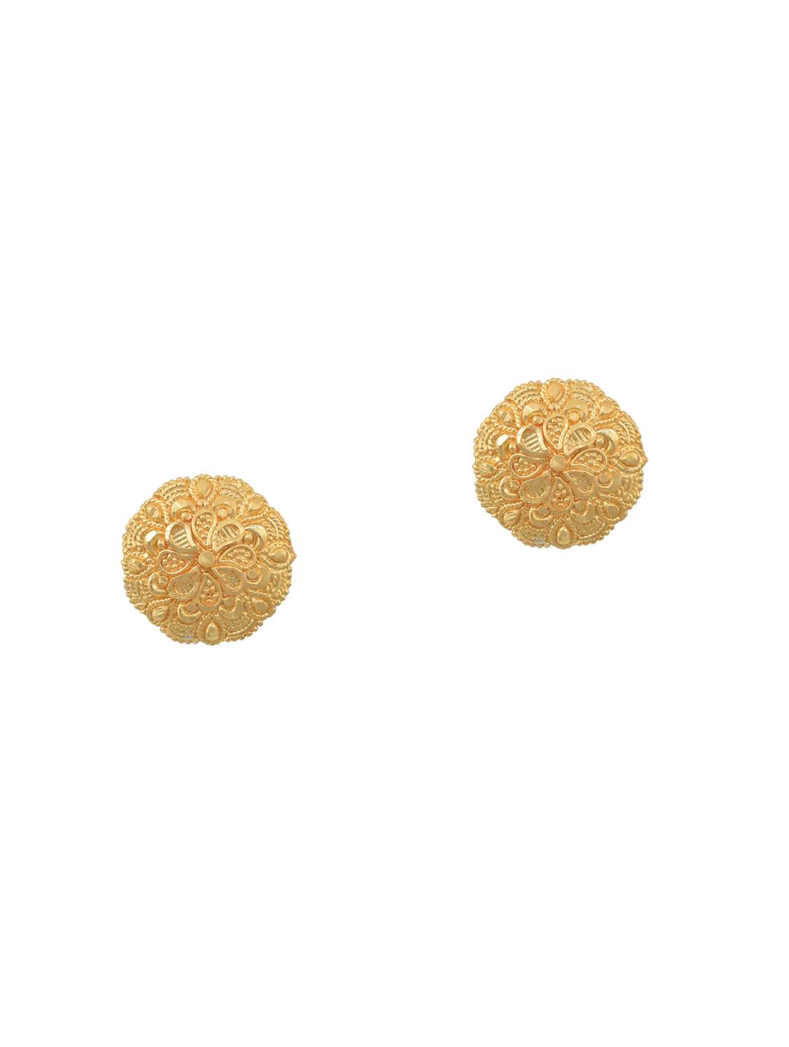 gold brass stud earring - 18534477 - Zoom Image - 0