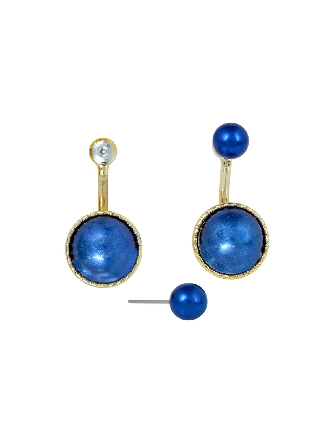 blue stud earring - 18534492 - Standard Image - 1