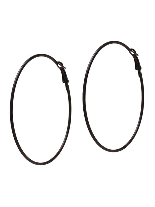 black brass hoop earring - 18534547 - Standard Image - 0