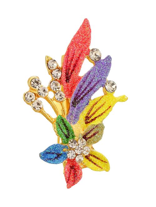 multi colored brass brooch - 18534612 -  Standard Image - 0