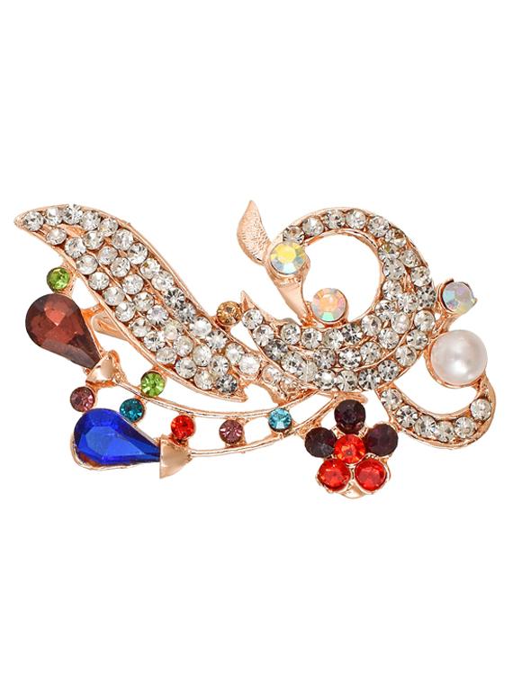 multi colored brass brooch - 18534613 -  Zoom Image - 0