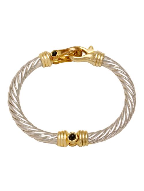 silver brass bangle - 18534707 -  Standard Image - 0
