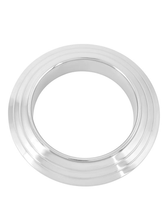 silver satin less steel bangle - 18534717 - Zoom Image - 0