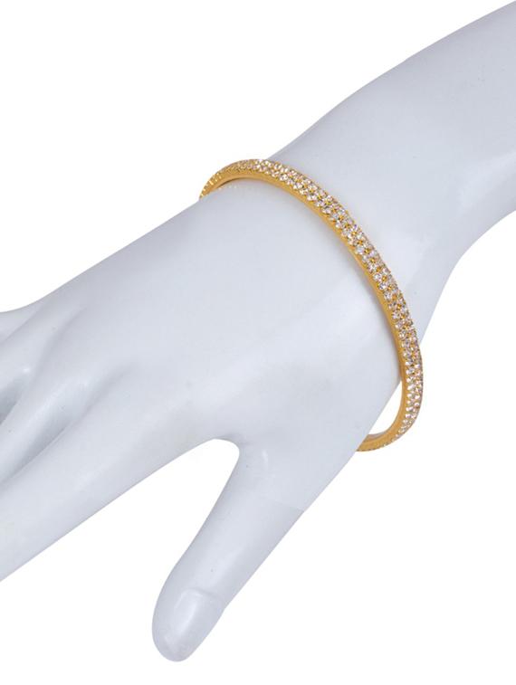 gold brass bangle - 18534730 - Standard Image - 1
