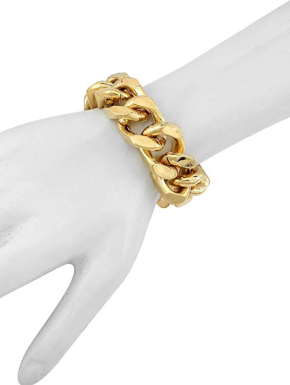 gold brass links bracelet - 18534740 -  Standard Image - 1