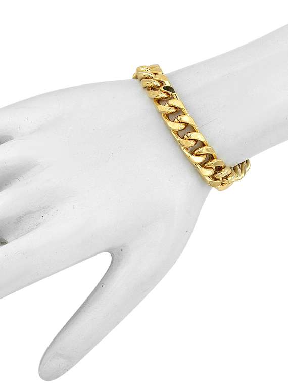 gold brass links bracelet - 18534746 -  Standard Image - 1