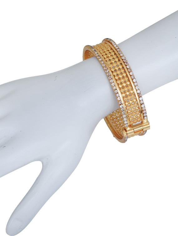 gold brass bangle - 18534752 - Standard Image - 1