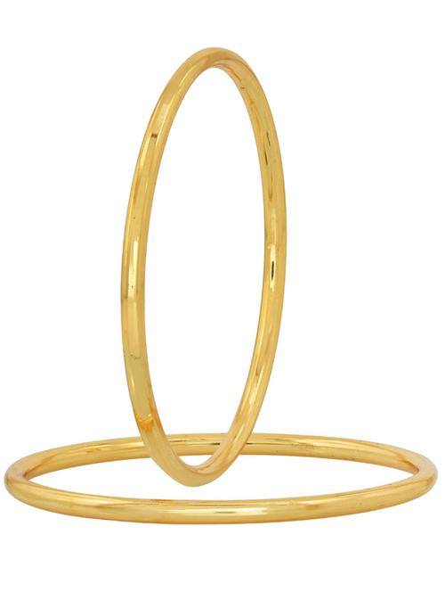 set of 2 gold brass bangle - 18534760 - Standard Image - 0