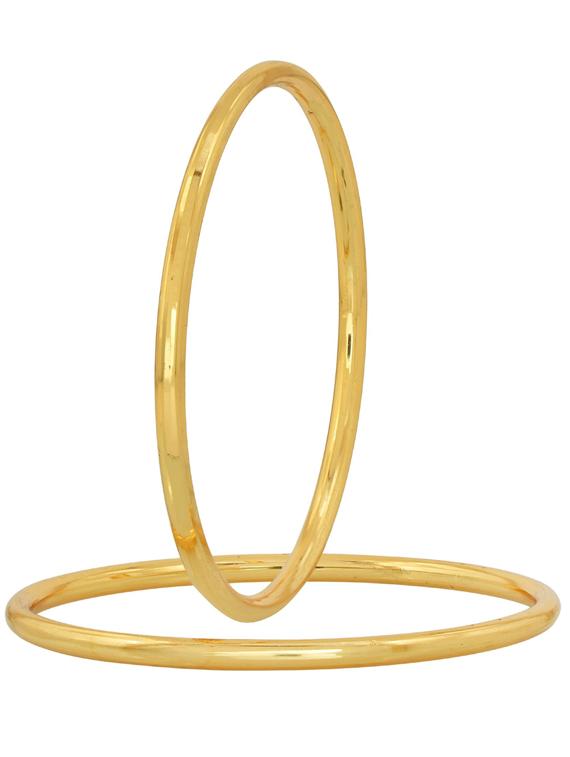 set of 2 gold brass bangle - 18534760 - Zoom Image - 0