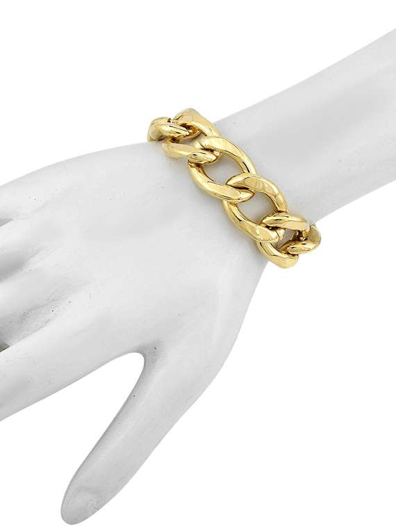 gold brass bangle  bracelet - 18534772 -  Standard Image - 1
