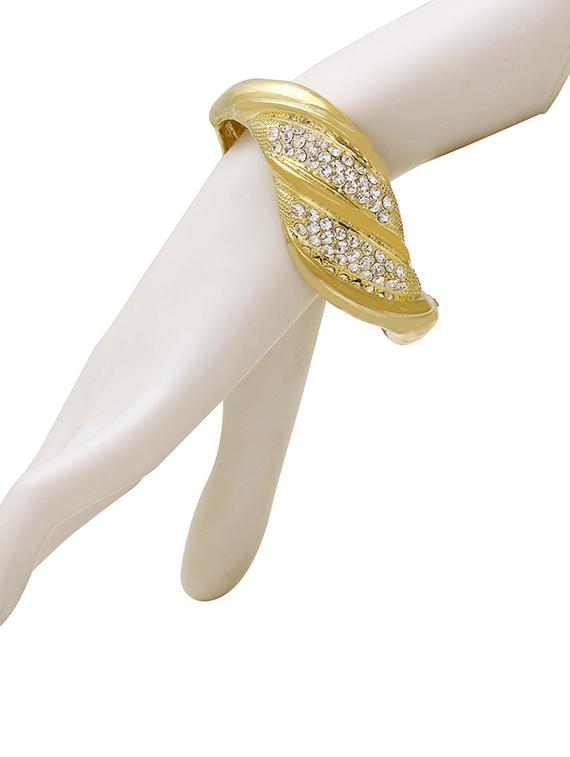 gold brass bangle - 18534782 - Standard Image - 1