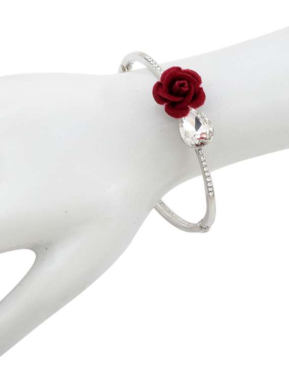 silver brass bangle  bracelet - 18534789 -  Standard Image - 1