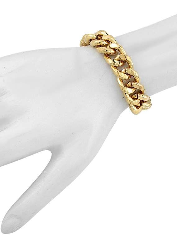 gold brass links bracelet - 18534818 -  Standard Image - 1
