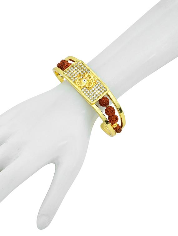multi colored brass bangle bracelet - 18534820 - Standard Image - 1