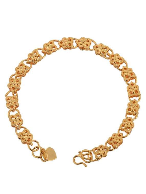 women gold brass bangle