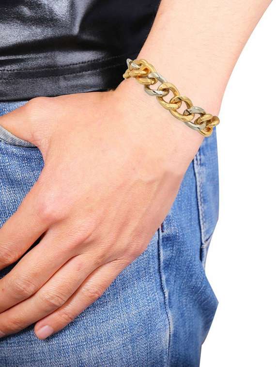 gold plated bracelet  - 18534856 -  Standard Image - 1