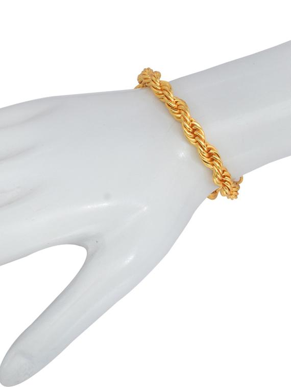gold brass bangle bracelet - 18534877 - Standard Image - 1