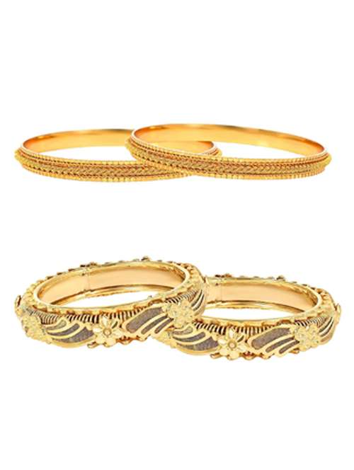 gold plated bangle - 18534910 - Standard Image - 0
