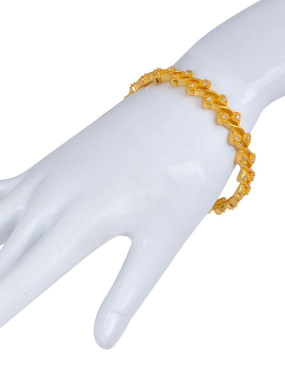 gold plated bangle - 18535062 - Standard Image - 1