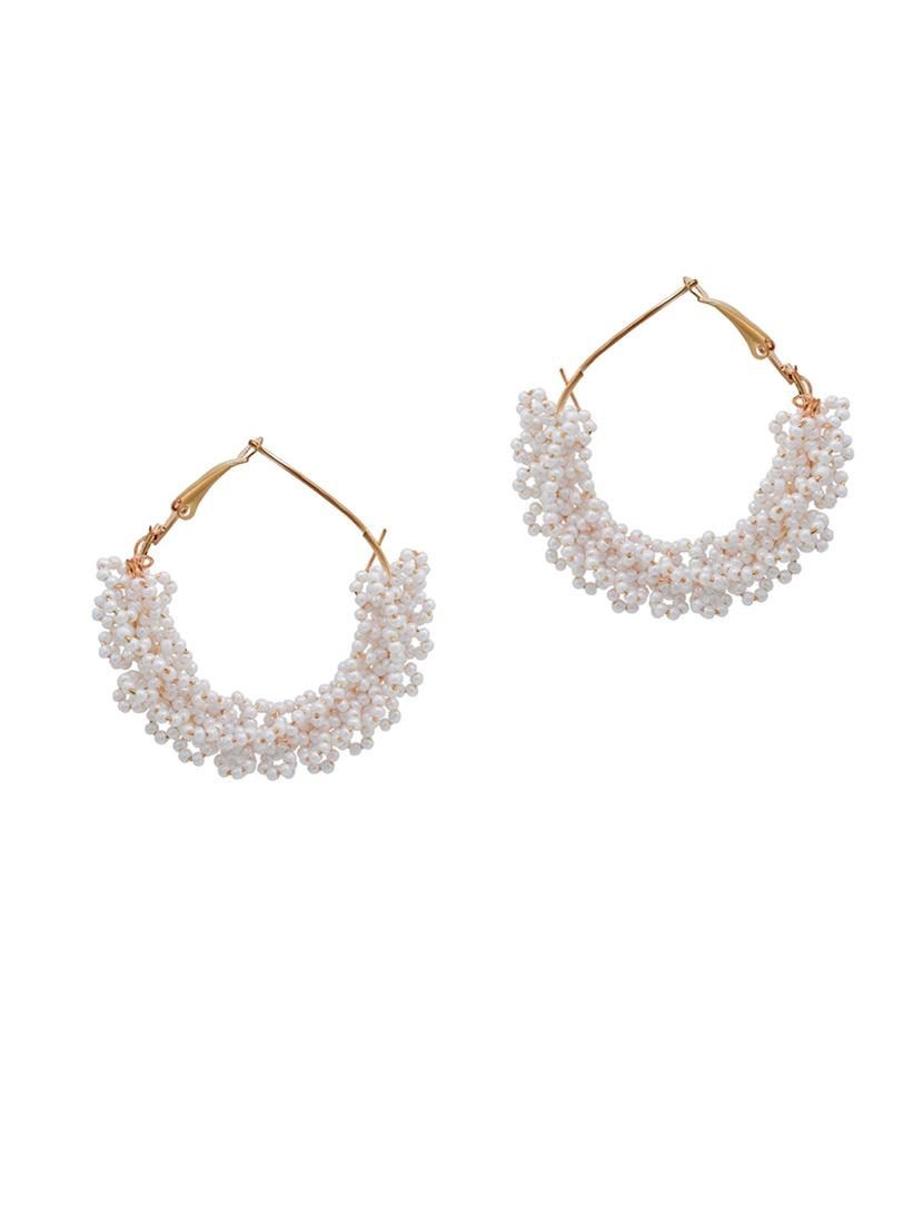 white  bali earring - 18535448 -  Zoom Image - 0