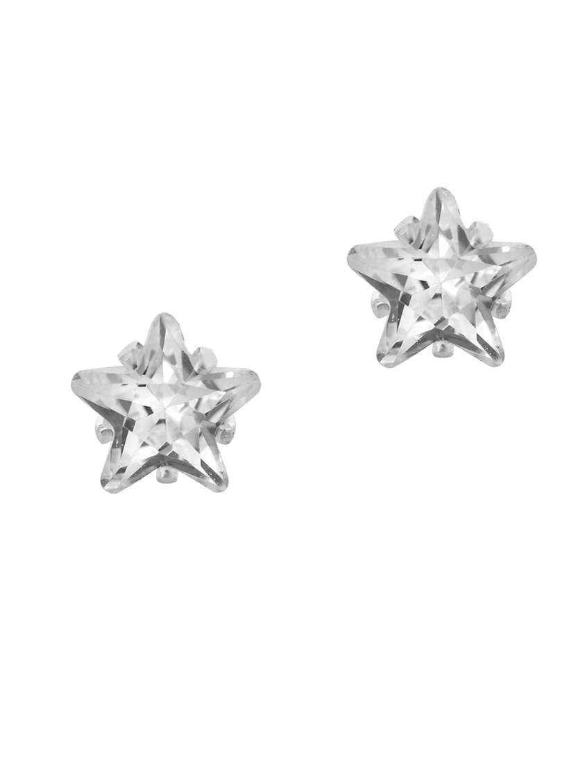silver stud earring - 18535461 - Standard Image - 1