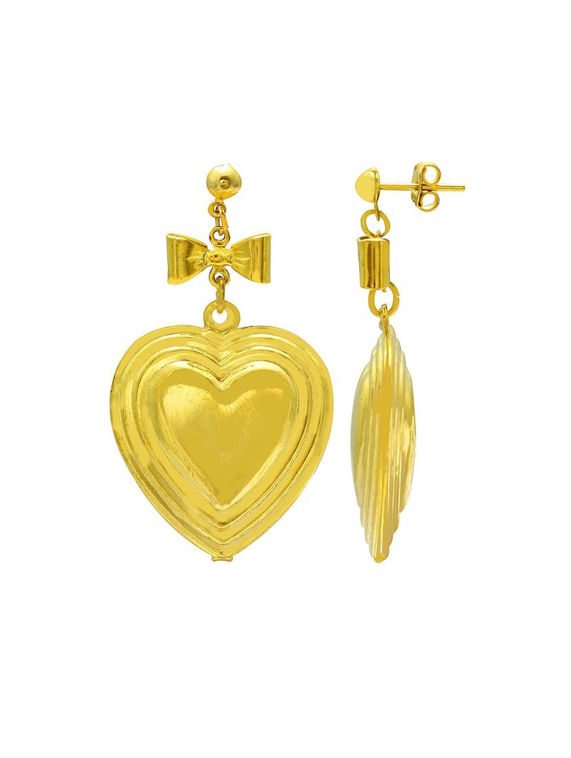 gold plated stud earring - 18535466 - Standard Image - 1