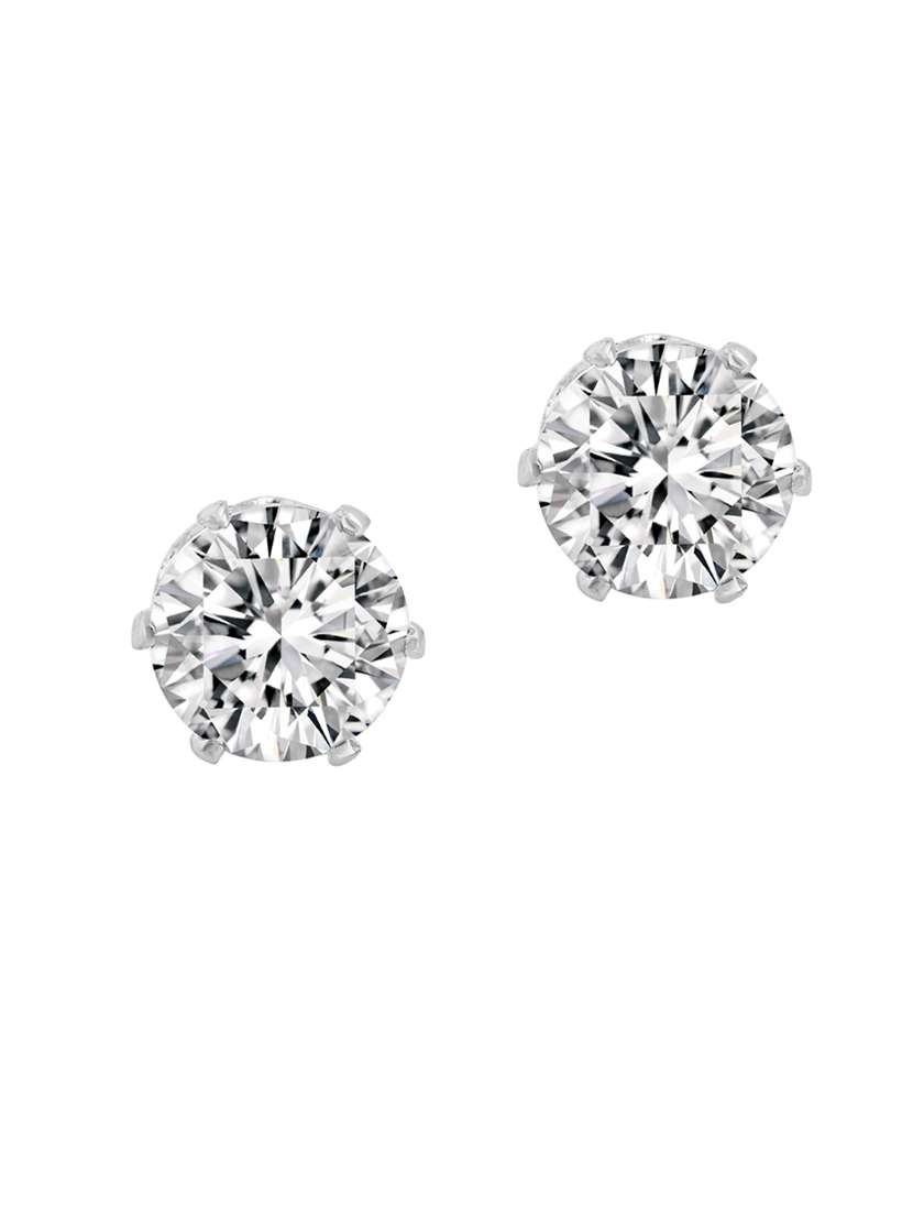 silver plated stud earring 