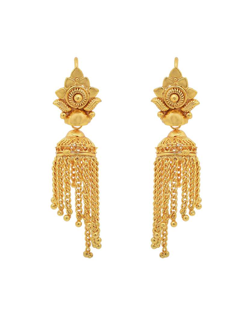 gold plated drop earring 