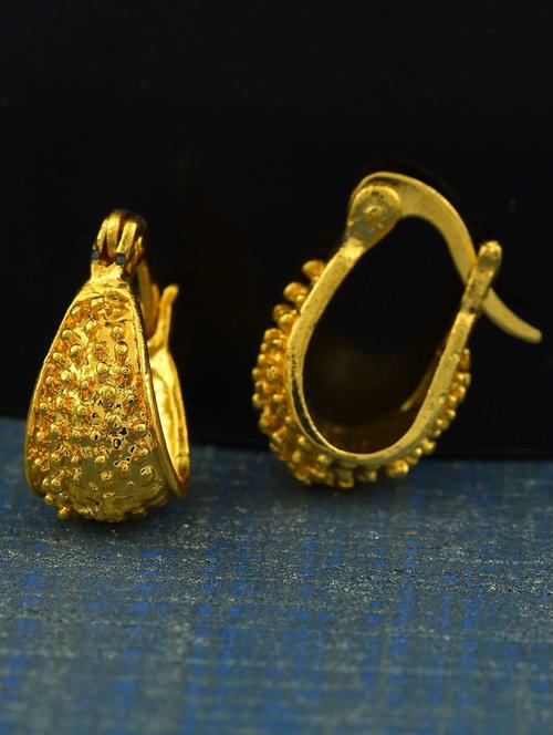 gold brass bali earring - 18535490 -  Standard Image - 0