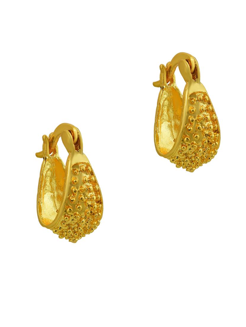 gold brass bali earring - 18535490 - Standard Image - 1