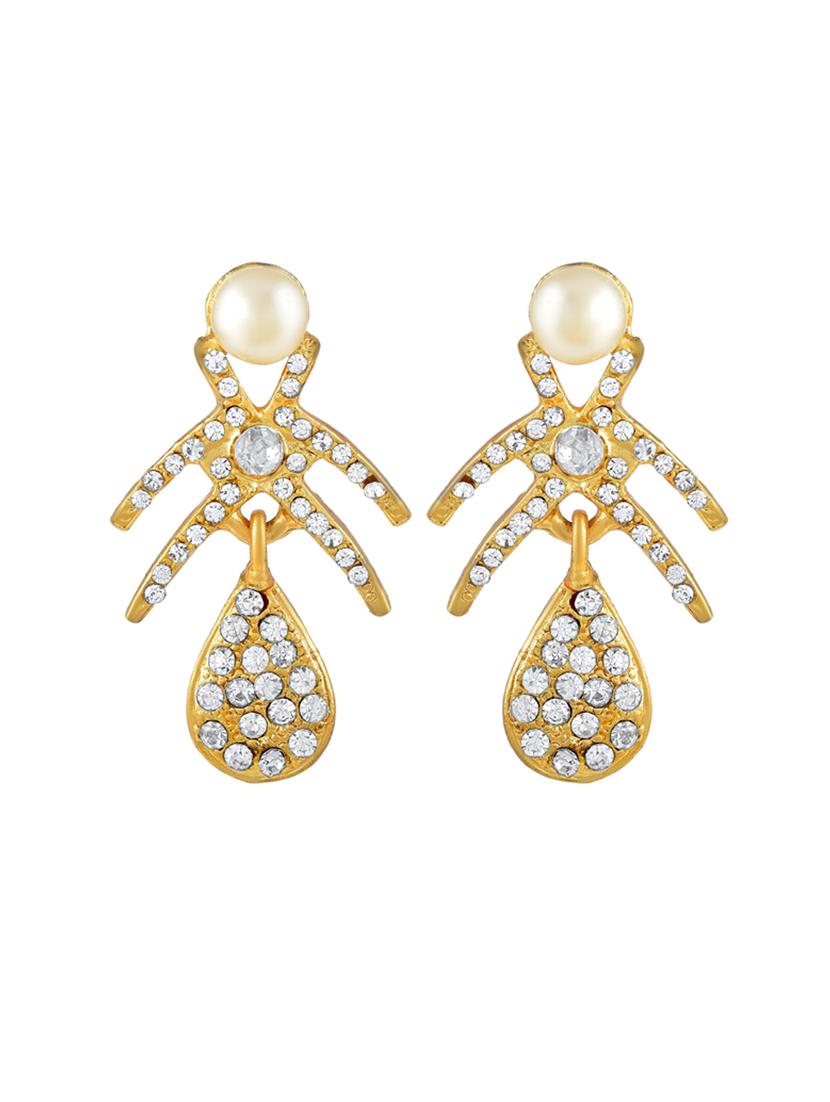 gold brass stud earring - 18535498 - Standard Image - 1