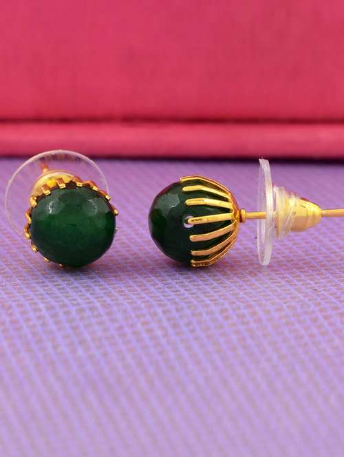 green stud earring - 18535513 -  Standard Image - 0