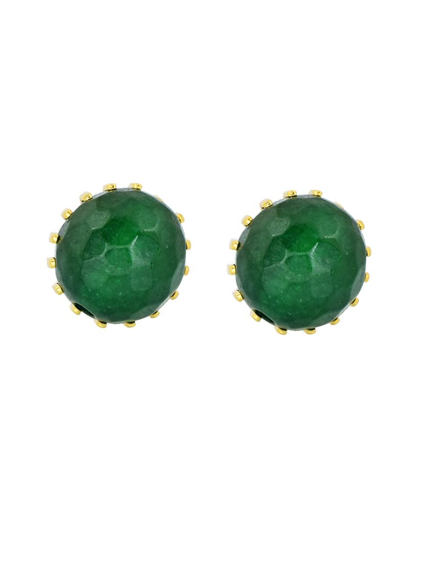 green stud earring - 18535513 -  Standard Image - 1