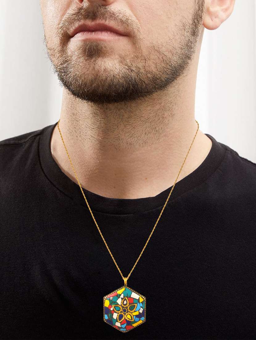 multi colored metal pendant - 18535875 -  Standard Image - 4