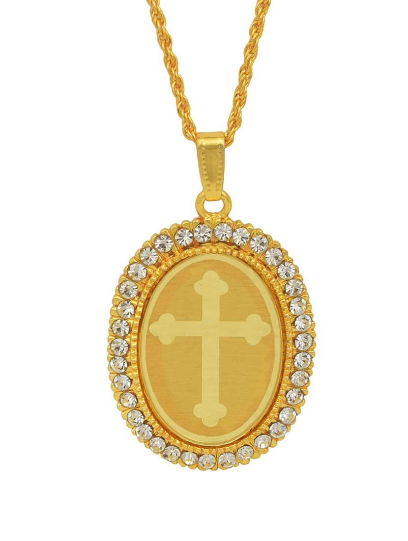 gold pleated pendant - 18535911 -  Standard Image - 1