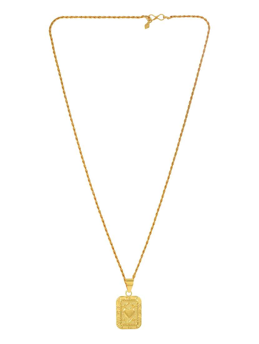 gold plated pendant set - 18535994 - Standard Image - 1